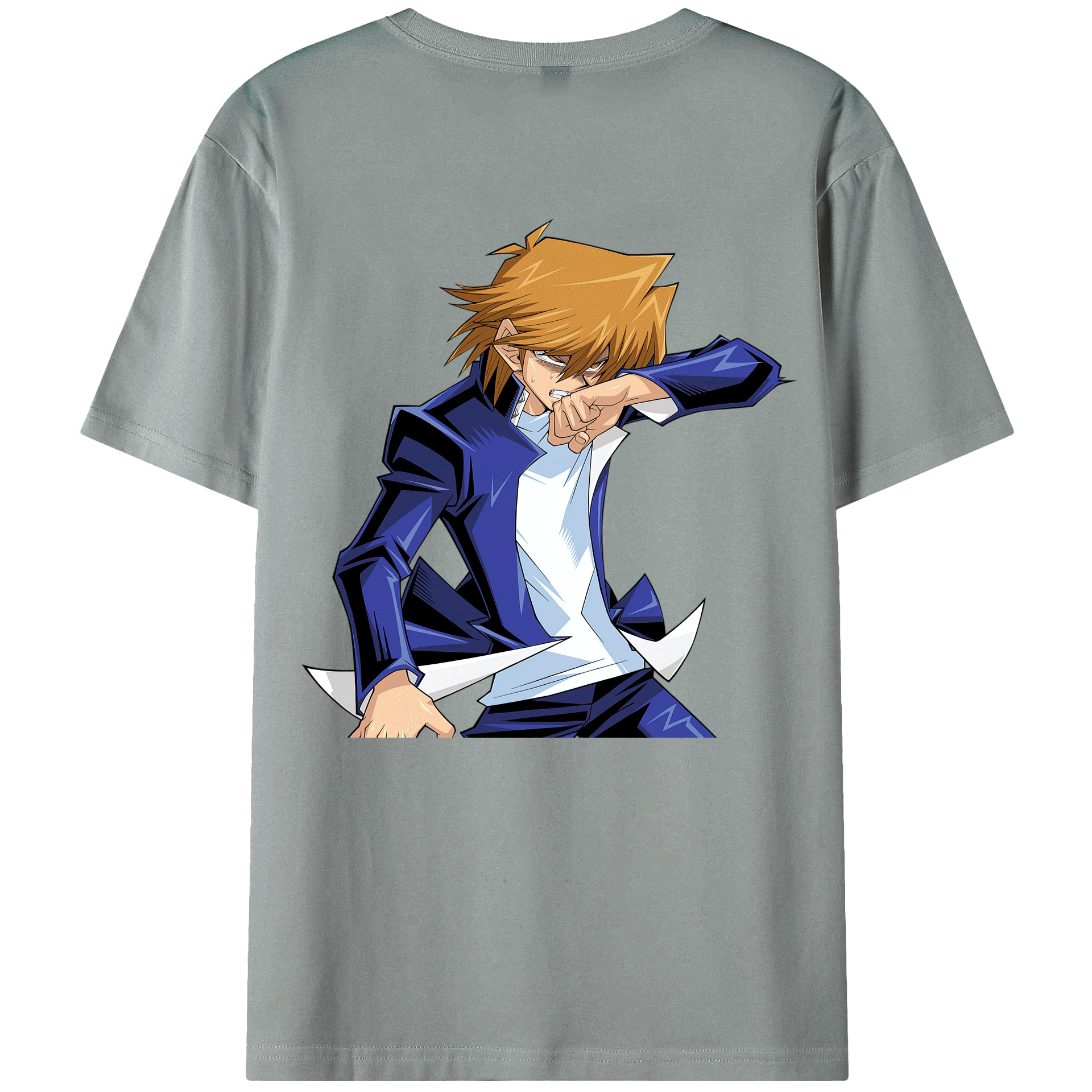 （画像用） 遊☆戯☆王 Yu-Gi-Oh! 綿100％ メンズ半袖Tシャツ（バックプリント） 通気性